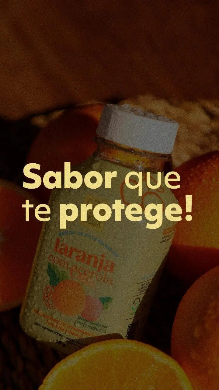 Kit Versátil: 06 Garrafinhas de Laranja com Acerola Frutificado