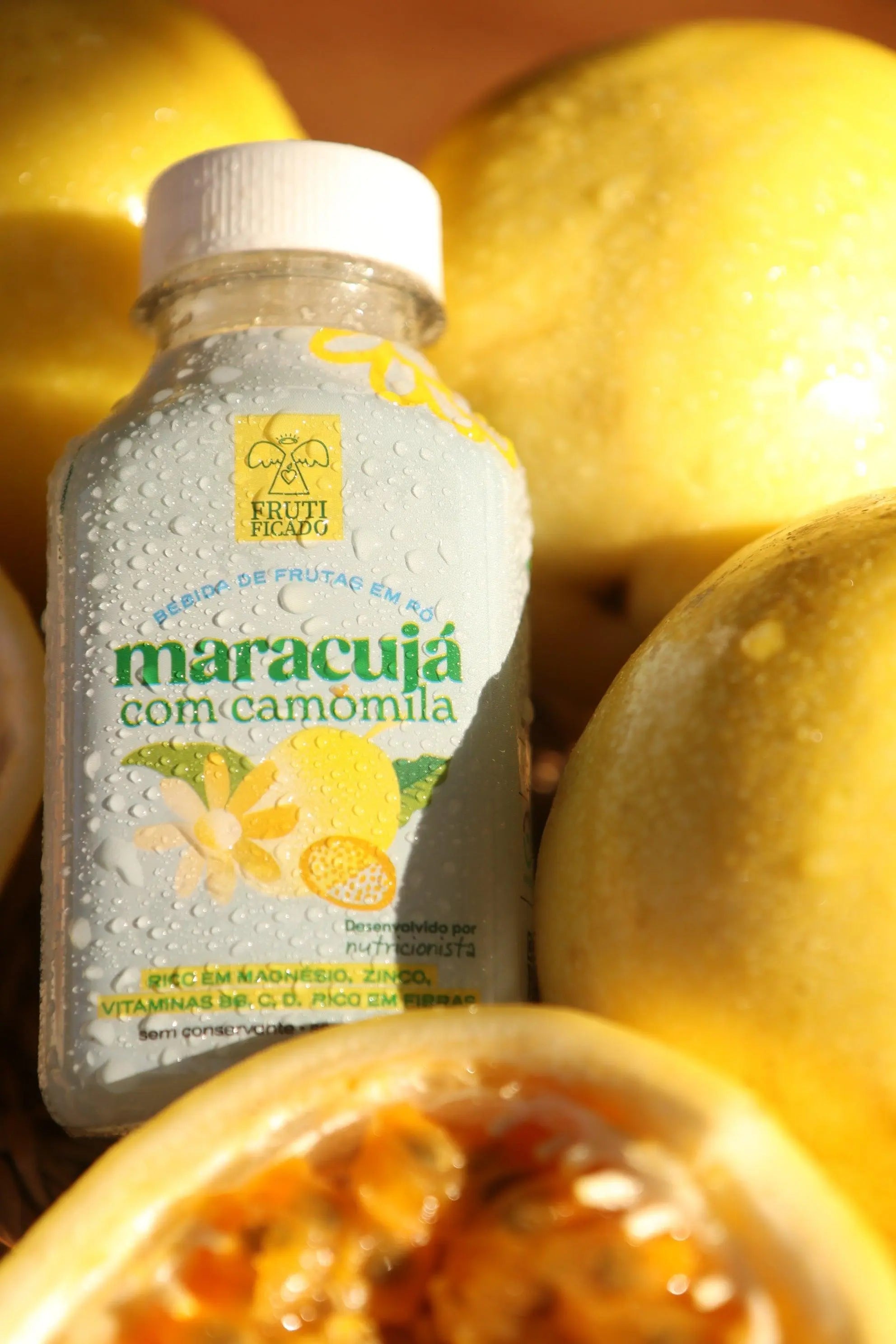 Kit Versátil: 06 Garrafinhas de Maracujá com Camomila Frutificado