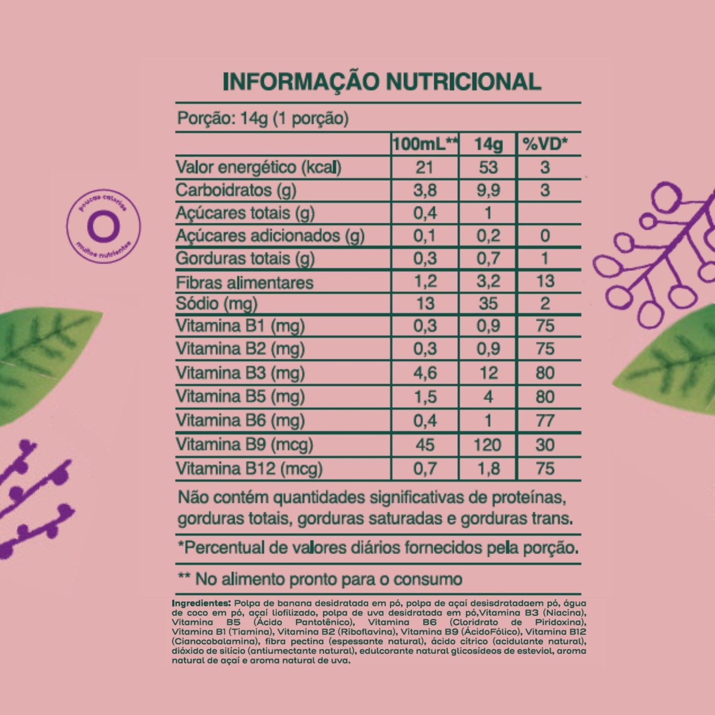 Garrafa Açaí com Uva - Sabor que te dá corda - Frutificado 